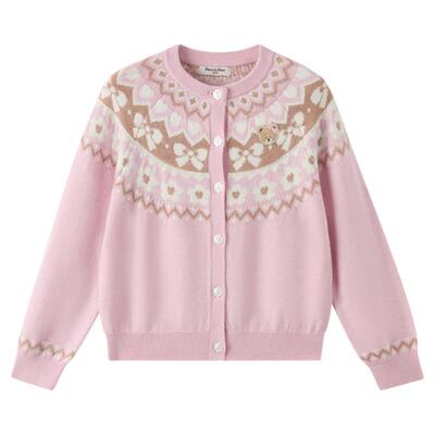 【商场同款】PawinPaw卡通小熊童装25年秋季新款女童开衫外套休闲