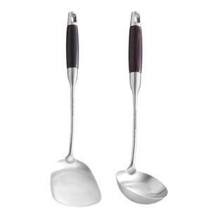 锅铲+汤勺两件套德国316不锈钢加厚炒菜铲子勺子厨房家用炒菜勺