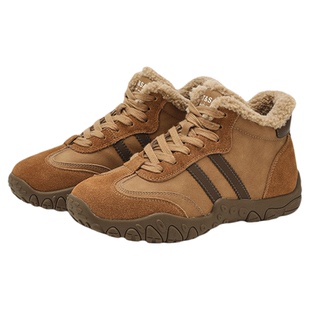星期六加绒保暖棉鞋女款2025新款冬季高帮运动鞋女鞋休闲鞋阿甘鞋