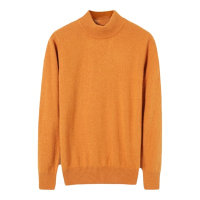 中领加厚半高领毛衣女100%纯羊毛