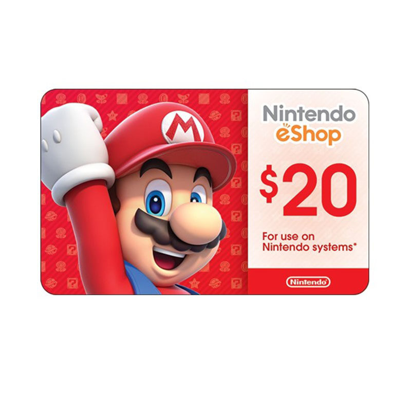 Nintendo USD20 eShop Gift Card(US) 美服任天堂礼品卡20Dollar