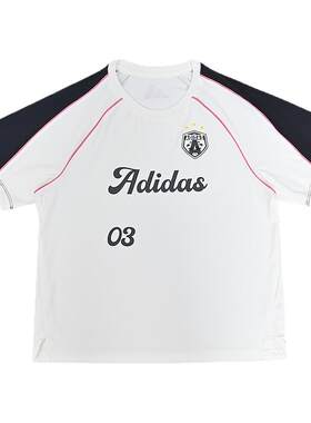 Adidas阿迪达斯新款儿童装女小童圆领短袖运动休闲百搭T恤KH0259
