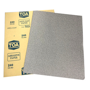 泰国TOA砂纸NSA干磨白砂纸木工家具金属漆面打磨抛光120目3000目