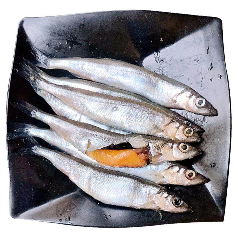 满籽多春鱼新鲜冷冻海鱼带籽香煎油炸椒盐小海鱼多籽鱼烧烤食材