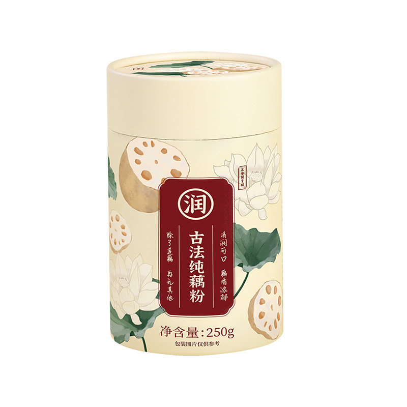 只取莲藕中段制作正安古法纯藕粉