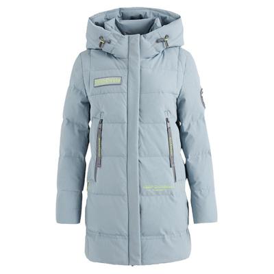 鹅绒雪伦中长时尚连帽保暖