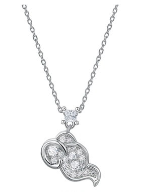 摩邦珠宝乐哉-乐哉笑佛-小祥云项链时尚百搭轻奢新款生日节日礼物