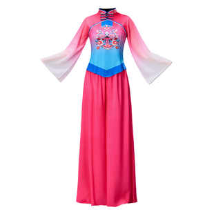 陕北秧歌服演出服女新款民族风高端喜庆广场舞迎亲队舞蹈表演服装