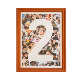 周年结婚纪念相框diy儿童一周岁数字定制高级感画框架加打印照片