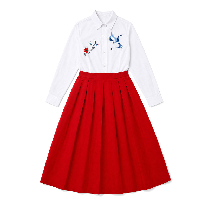 十一儿童初中小学生女童中国风合儿童演出服
