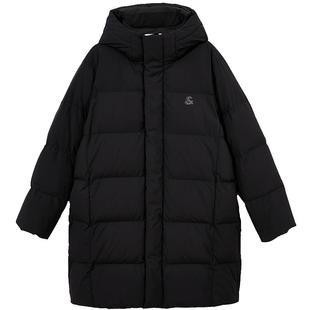 杰克琼斯男装男防泼水连帽中长款长款羽绒服外套大衣服潮士款式冬