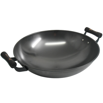 正品陆川铁锅无涂层不易粘的炒锅