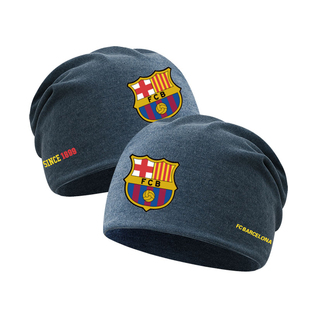 巴塞罗巴萨那梅西足球球迷纪念品男女加油助威秋冬加绒包头堆堆帽
