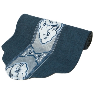 宋代美学茶旗 防水棉麻茶席布 中式禅意茶垫布 茶桌布长条 茶旗