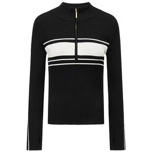 FF仿佛针织衫女2025秋冬新款条纹长袖休闲套头羊毛毛衫长袖上衣