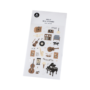 韩国suatelier爵士咖啡馆贴纸手帐装饰小图案贴画素材手账拼贴