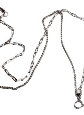 全钛钢吊坠配链男女可调节佛牌链