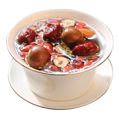 宁夏三炮台盖碗茶枸杞桂圆红枣