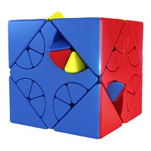 【黄麻麻】魔域文化魅龙混元斜转魔方傀儡异形三阶创意捆绑实色款