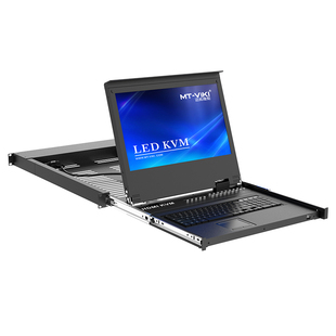 迈拓维矩MT-17316HL 高清KVM切换器17.3寸LED屏16口hdmi电脑服务器共享显示器USB键盘鼠标一体机房管理1u机架