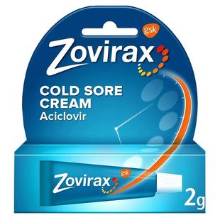 Zovirax唇疱疹霜软管式2g阿昔洛韦进口药膏软膏嘴角原研药嘴唇