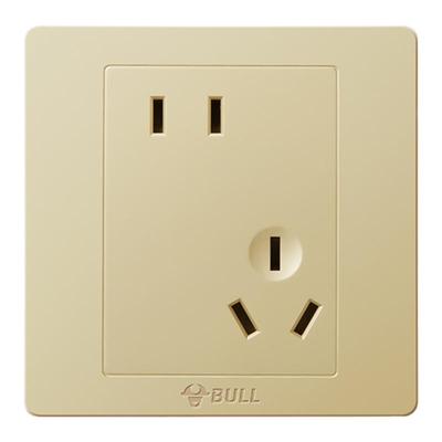 公牛开关插座五孔暗装家用金