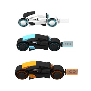 SETbricks电子世界争霸战炫酷机车摩托小颗粒拼装积木益智玩具