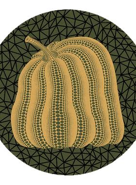 草间弥生抽象杯垫南瓜餐垫防滑垫