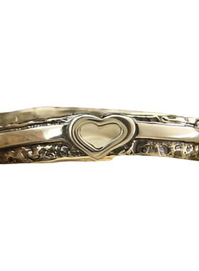 情侣纯银心形爱心情人节波浪戒指