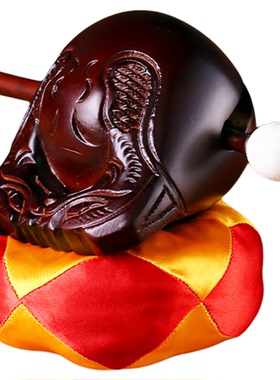 木雕摆件家用木鱼香樟木实木木鱼