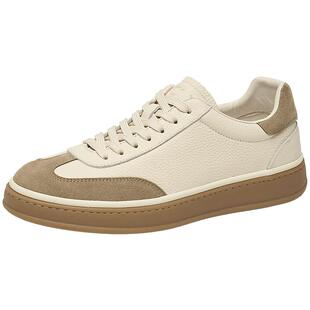 【头层牛皮】千百度秋季新款板鞋真皮男鞋休闲鞋小白鞋增高德训鞋