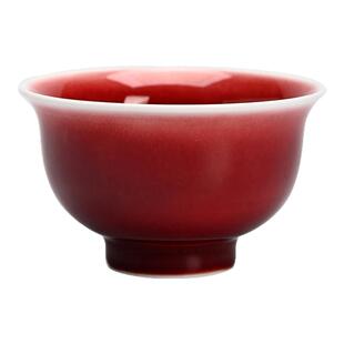 郎红主人杯功夫茶具陶瓷喝茶压手杯中式高端茶具送礼茶杯单杯茶盏