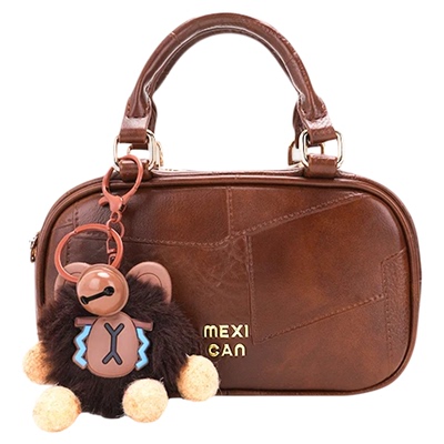 稻草人新款美拉德波士顿包