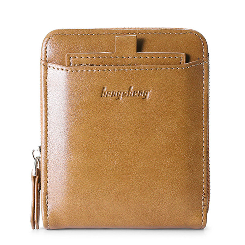 新款拉链钱包男短款韩版潮学生复古横竖款钱夹青年多功能皮夹卡包