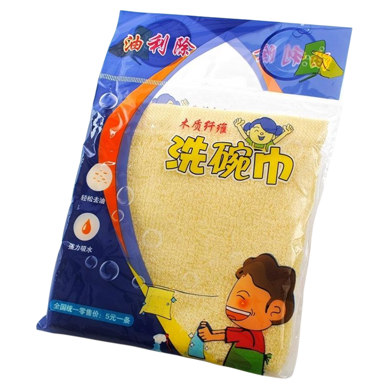 油利除木纤维加厚不沾油洗碗巾