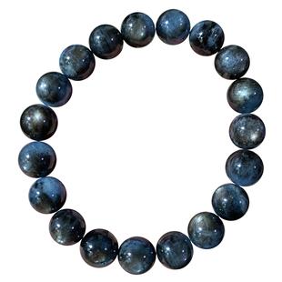 天然冰透星光魔鬼蓝海蓝宝单圈手链水晶宝石绿柱石手串送礼物男女