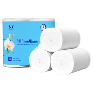冬兰280克双卷独立装卷筒纸卫生纸大卷耐用加厚厕纸擦手纸纸巾