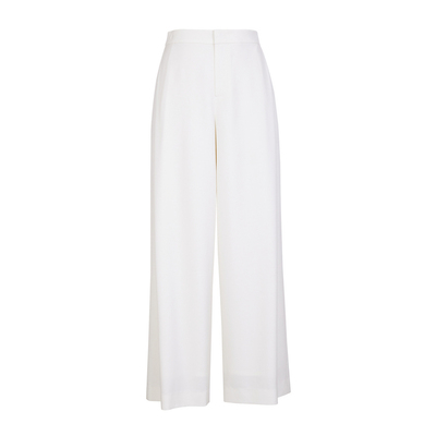 婉甸2026春季新品古瓷白精仿羊毛休闲阔腿裤高腰长裤1251P04ZY1