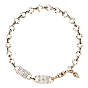 Riotlily艾特里里摇滚时代手链体长廓形黑白锆石日常出游季女款