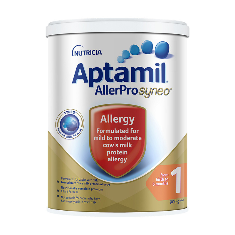 Aptamil爱他美AllerPro深度水解奶粉1段0-6个月900g/罐