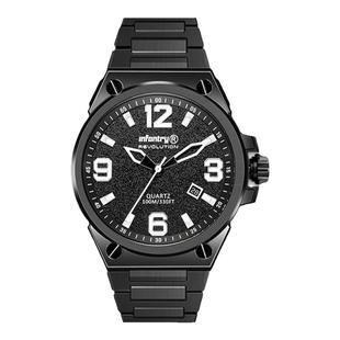 Infantry鹰轰领航者全钢X系列男士-猎鹰时尚钢带男生手表生日礼物