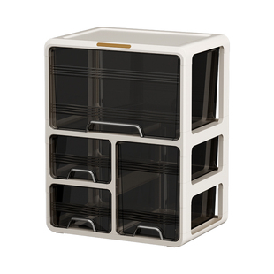 茶包收纳盒办公室茶水间咖啡胶囊置物架大容量分格桌面零食储物盒