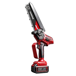 电锯充电式家用小型手持锯树神器锂电池大容量大功率伐木锯电链锯