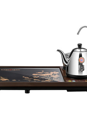 金灶钢化玻璃茶盘茶具