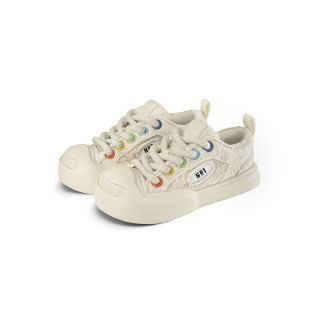 【章昊同款】Ouder X 南波万联名开口笑帆布鞋白山茶增高大头板鞋