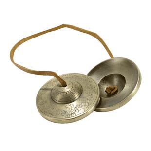 尼泊尔手工碰铃打击乐器藏式民族风瑜伽音疗铜铃清脆碰钟丁夏撞铃