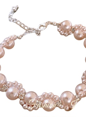 古婷施家珍珠串珠锆石手链高级感