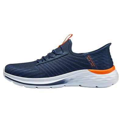 斯凯奇运动鞋男新款缓震耐磨轻量舒适健步鞋闪穿科技一脚蹬跑步鞋