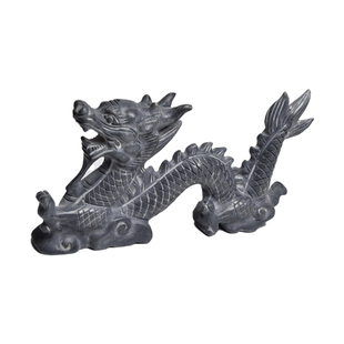 石雕青石龙摆件二龙戏珠青龙镇宅生肖石头龙雕刻房顶石龙庭院装饰