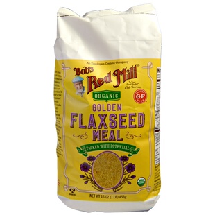 Bob's Red Mill Golden Flaxseed红磨坊黄金亚麻籽原粒生亚麻籽